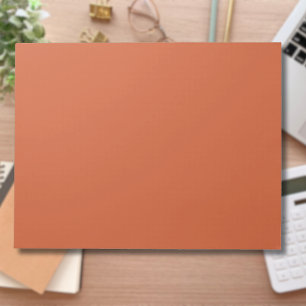 Bloc De Notas Terracotta Naranja Color sólido Cálido y Diseño Te