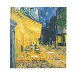 Bloc De Notas Terraza del café de Vincent van Gogh el , Place