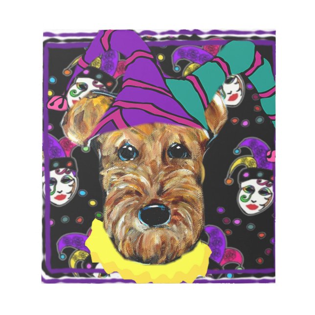 BLOC DE NOTAS TERRIER AIREDALE (Frente)