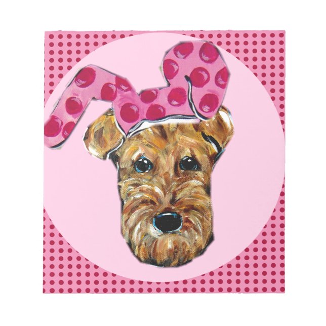 BLOC DE NOTAS TERRIER AIREDALE (Frente)