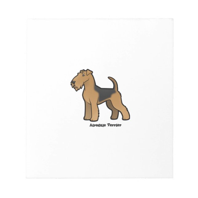 Bloc De Notas terrier airedale (Frente)