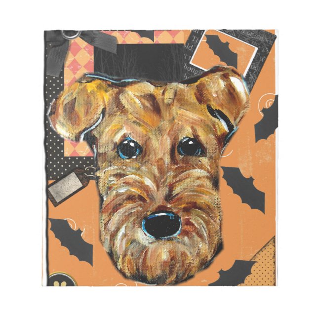 BLOC DE NOTAS TERRIER AIREDALE (Frente)