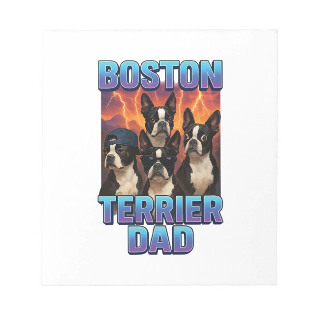 Bloc De Notas Terrier de Boston (Frente)