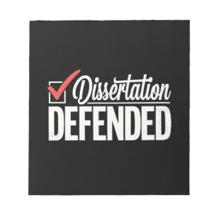 Bloc De Notas Tesis Defendida Graduado Doctorado Graduación