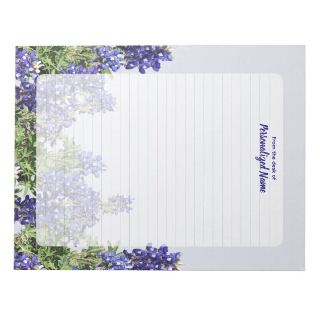 Bloc De Notas Texas Bluebonnets Lined (Frente)