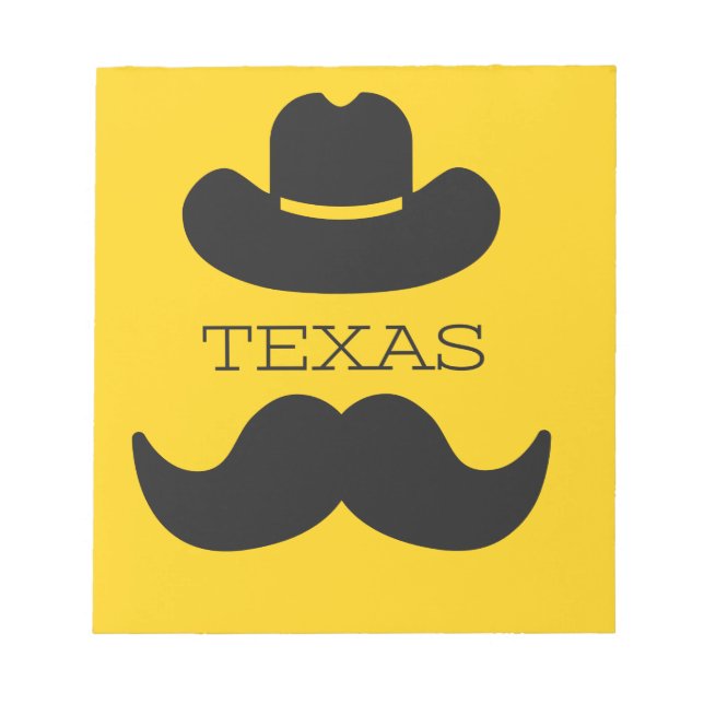 Bloc De Notas Texas en amarillo (Frente)