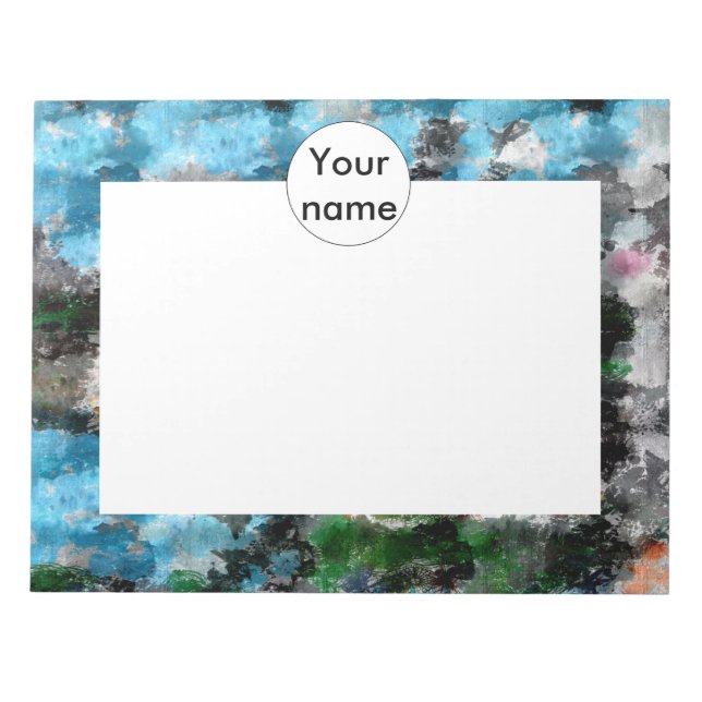 Bloc De Notas Textura colorida (Frente)