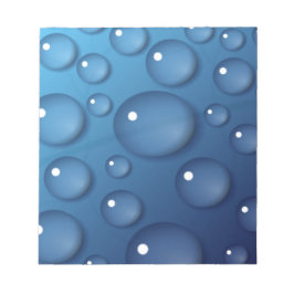 Bloc De Notas Textura de caída de agua azul
