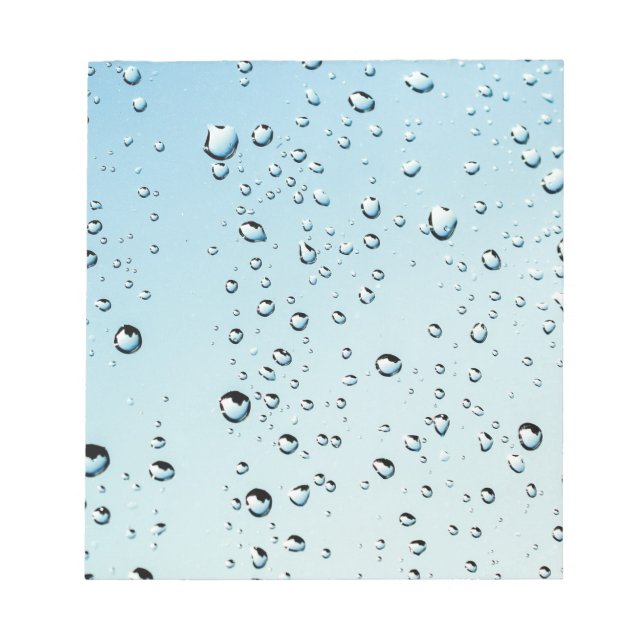 Bloc De Notas Textura de las gotas de lluvia (Frente)