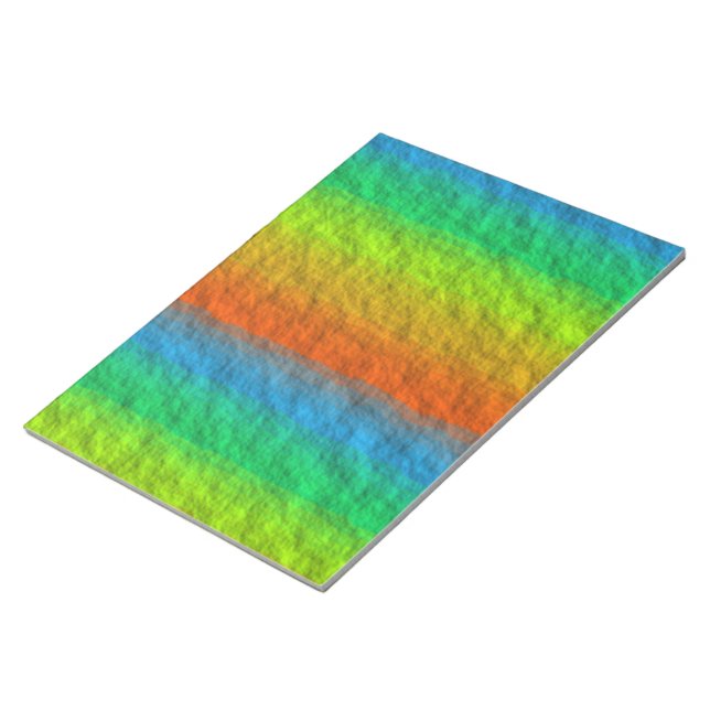 BLOC DE NOTAS TEXTURA DE RAINBOW STRIPES (Lado Derecho)