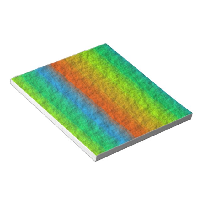 BLOC DE NOTAS TEXTURA DE RAINBOW STRIPES (Lado Derecho)