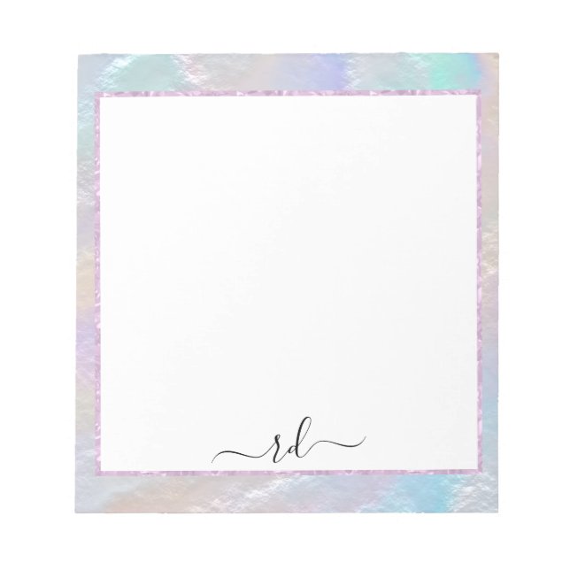 Bloc De Notas Textura del arco iris abstracta (Frente)