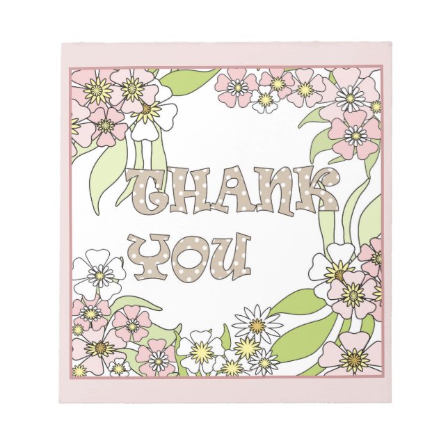 Bloc De Notas Thank you (Frente)