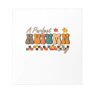 Bloc De Notas Thanksgiving A Perfect Autumn Day Retro Vintage