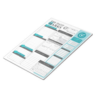 Bloc De Notas The Daily Marks: planificación diaria en detalle