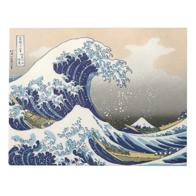 Bloc De Notas The Great Wave of Kanagawa - Katsushika Hokusai  (Frente)