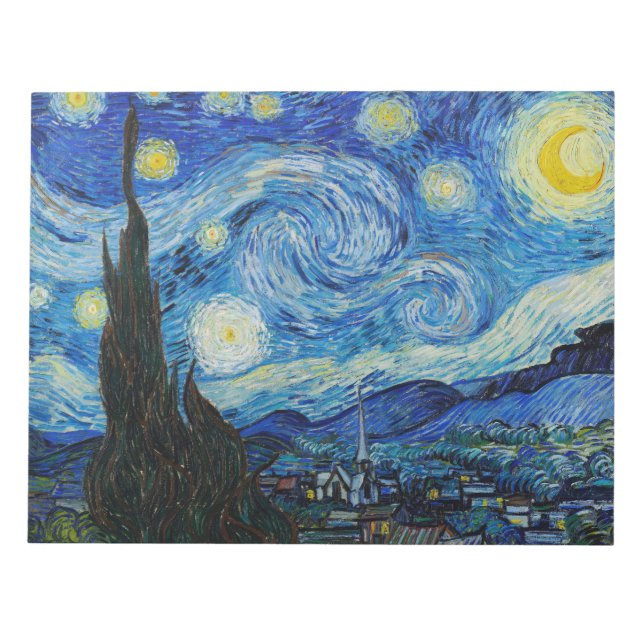Bloc De Notas The Starry Night - Vincent Van Gogh (Frente)