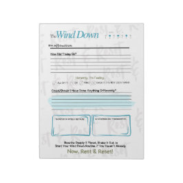 Bloc De Notas The WIND DOWN – 5-Minute Evening Journal Notepad
