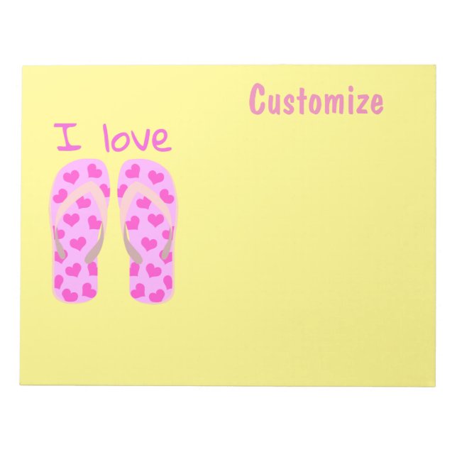 Bloc De Notas Thunder_Cove con Flip-Flops rosa (Frente)