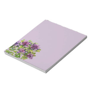 Bloc De Notas Thyme pintado con acuarelas