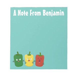 Bloc De Notas Tía de pimiento picante capsicum trío canto person