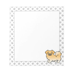 Bloc De Notas Tibetano de capa cervato Spaniel Perro de dibujos