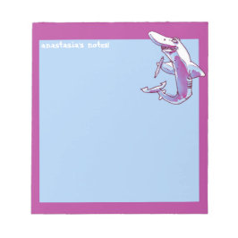 Bloc De Notas tiburón sostiene personalizable de personalizado d