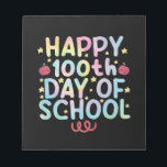 Bloc De Notas Tie Dye Feliz 100° Día del Estudiante Docente Esco<br><div class="desc">Tie Dye Feliz 100° Día del Maestro Escolar Estudiante 100 Días Camiseta</div>