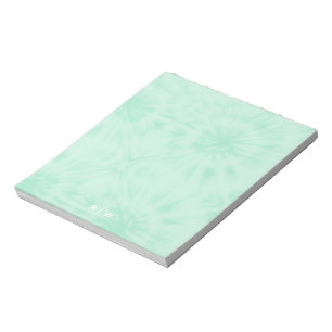 Bloc De Notas Tie Dye   Monograma verde de la Casa de la Moneda 