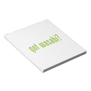 Bloc De Notas ¿tiene wasabi?