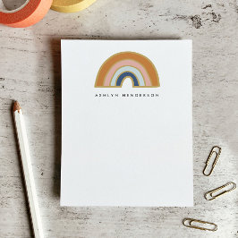 Bloc De Notas Tierra Bohemiana Arcoíris Nombre Personalizado