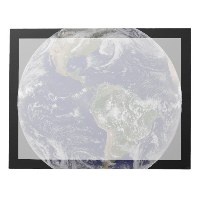 Bloc De Notas Tierra completa que muestra sistemas de baja presi (Frente)