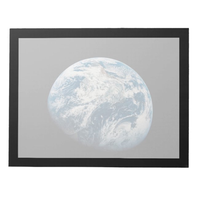 Bloc De Notas Tierra Tomada De La Nave Espacial Aollo 8. (Frente)