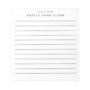 Bloc De Notas Tinta personalizada simple