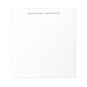 Bloc De Notas Tipo de máquina de escribir retro minimalista per
