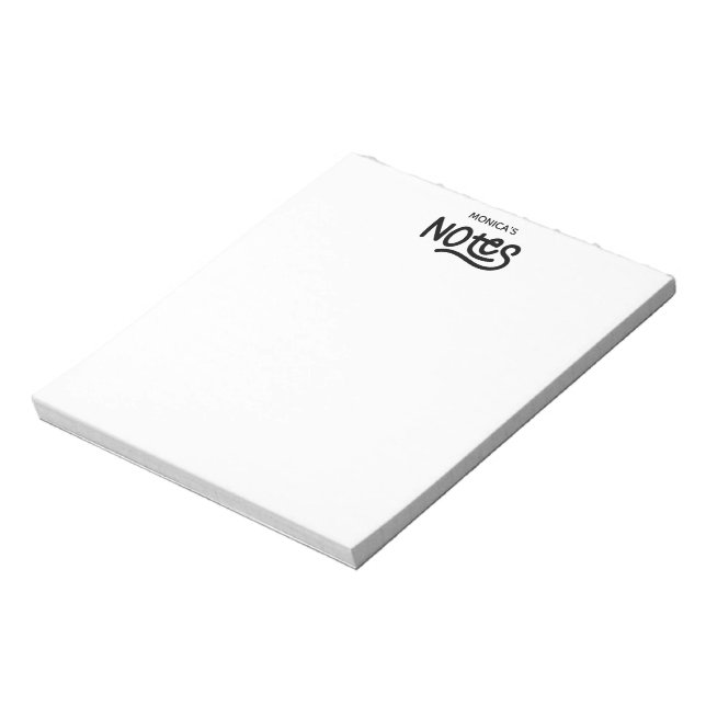 Bloc De Notas Tipografía de escritura personalizada (Lado Izquierdo)