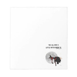 Bloc De Notas Tipsy Witch On Flying Broom Notepad