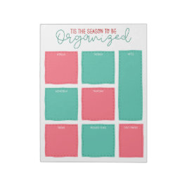 Bloc De Notas Tis the Season to be Organized Christmas Planner