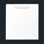 Bloc De Notas Título de nombre limpio profesional simple y elega<br><div class="desc">Bloc de notas de título profesional de nombre limpio simple y elegante Puede personalizar fácilmente el color del texto con la herramienta "Personalizar" o sentirse libre de comunicarse conmigo.</div>