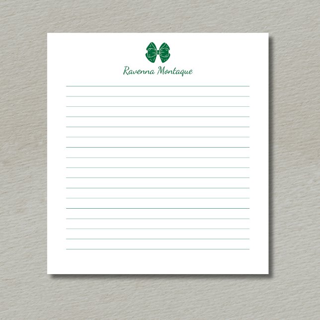 Bloc De Notas Título Simple de Botella Verde con Nombre Personal (Subido por el creador)