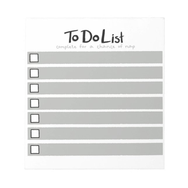Bloc De Notas To Do List Notepad (Frente)