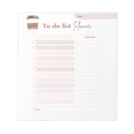 Bloc De Notas To Do List Planner Coffee Lovers Tear Away Notepad