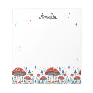 Bloc De Notas Toadstool caprichoso personalizado