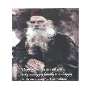 Bloc De Notas Tolstoy Anna Karenina Happy Families Alike Quote