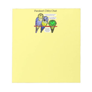 Bloc De Notas Toma nota del chat de Parakeet Chirp