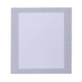 Bloc De Notas Tonos de Raya Horizontal de Lavanda con Textura