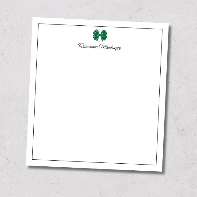 Bloc De Notas Tornillo de lazo verde botella personalizado nombr (Subido por el creador)