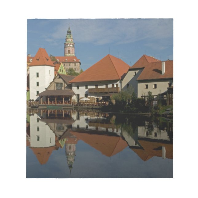 Bloc De Notas Torre del castillo, río Vltava, Cesky Krumlov, (Frente)