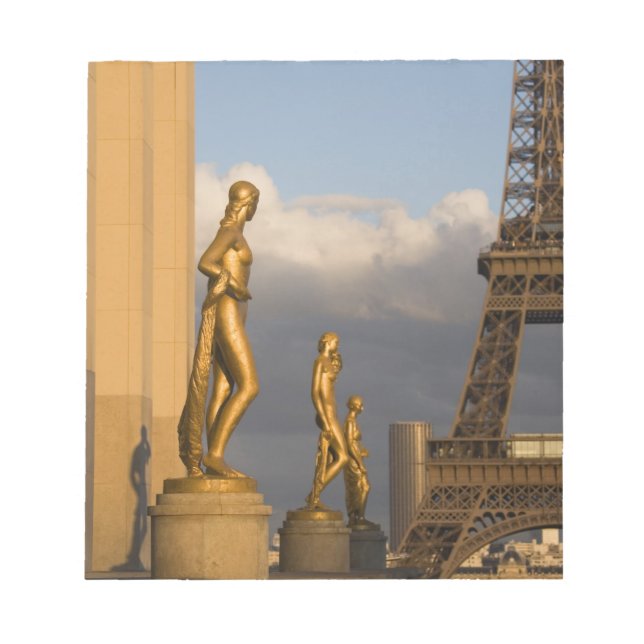 Bloc De Notas Torre Eiffel desde el Palais de Chaillot, París, (Frente)