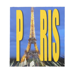 Bloc De Notas Torre Eiffel París Francia